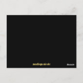 CARTE POSTALE SIGNES STAR TREAT & TABLE (Dos)
