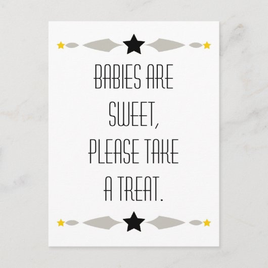 CARTE POSTALE SIGNES STAR TREAT & TABLE (Devant)