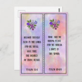 Carte postale Signet de charme aux écritures color (Devant / Derrière)