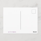 Carte postale Signet de charme aux écritures color (Dos)