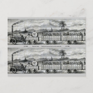 Carte Postale Signet de train de rail du cru 1831