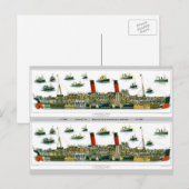 Carte Postale Signet historique British Ocean Liner (Devant / Derrière)