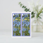 CARTE POSTALE SIGNETS LOURDEMENT BLEU (Debout devant)