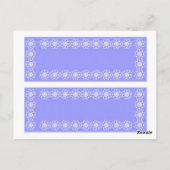 CARTE POSTALE SIGNETS LOURDEMENT BLEU (Dos)