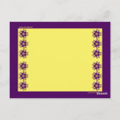 CARTE POSTALE SIGNETS VIOLA (Dos)