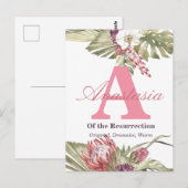 Carte Postale Signification du nom Anastasia (Devant / Derrière)