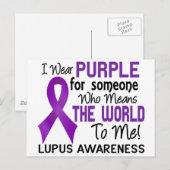Carte Postale Signifie Le Monde Pour Moi 2 Lupus (Devant / Derrière)