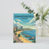 Carte Postale Sihanoukville Cambodge (Debout devant)