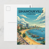 Carte Postale Sihanoukville Cambodge (Devant / Derrière)