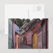 Carte Postale Sihgisoara, maisons päinted (Devant / Derrière)