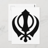 Carte Postale Sikh Khanda (Devant / Derrière)