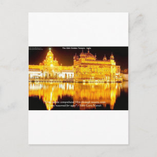 Carte Postale Sikh Temple D'Or En Inde Cadeaux & Tee - shirts