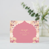 Carte Postale Sikh Wedding RSVP | Anand Karaj Reply post Card (Debout devant)