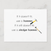 Carte Postale S'il ne convient pas, (Devant)