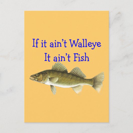 Carte Postale s'il s'agit d'un poisson à seigle (Devant)