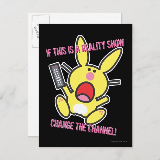 Carte Postale S'il s'agit d'un spectacle de réalité (Devant / Derrière)