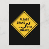 Carte Postale S'Il Vous Plaît Freiner Pour Les Serpents, Signal  (Devant)