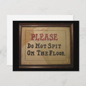 Carte Postale S'Il Vous Plaît Ne Pas Cacher Sur Le Sol (Devant / Derrière)