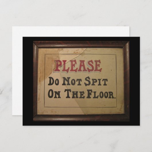 Carte Postale S'Il Vous Plaît Ne Pas Cacher Sur Le Sol (Devant / Derrière)