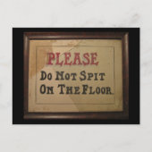 Carte Postale S'Il Vous Plaît Ne Pas Cacher Sur Le Sol (Devant)