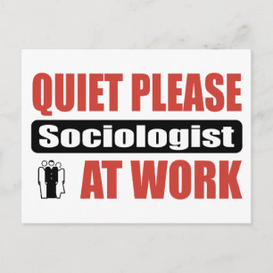 Carte Postale S'Il Vous Plaît Sociologue Au Travail