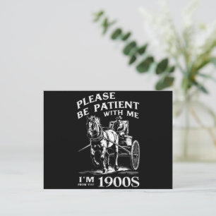 Carte Postale S'il vous plaît soyez patient avec moi Je suis Vin