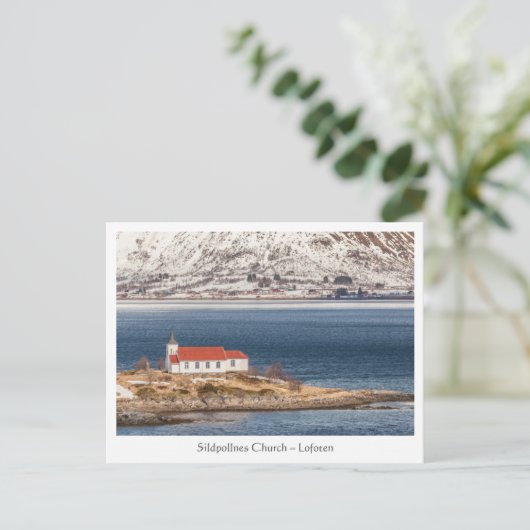 Carte Postale Sildpollens Lofoten Norvège (Debout devant)