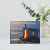 Carte Postale Silence et solitude chrétienne (Debout devant)
