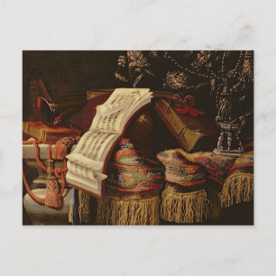 Carte Postale Silence Life a Book of Sheet Music