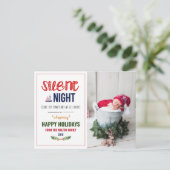 Carte postale Silence Night Christmas Holiday (Debout devant)