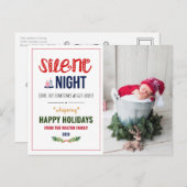 Carte postale Silence Night Christmas Holiday (Devant / Derrière)