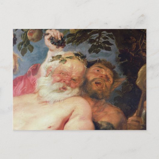 Carte Postale Silène ivre Soutenu par Satyrs, c.1620 (Devant)