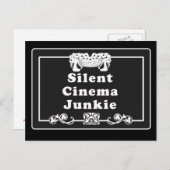 Carte Postale Silent Cinema Junkie (Devant / Derrière)