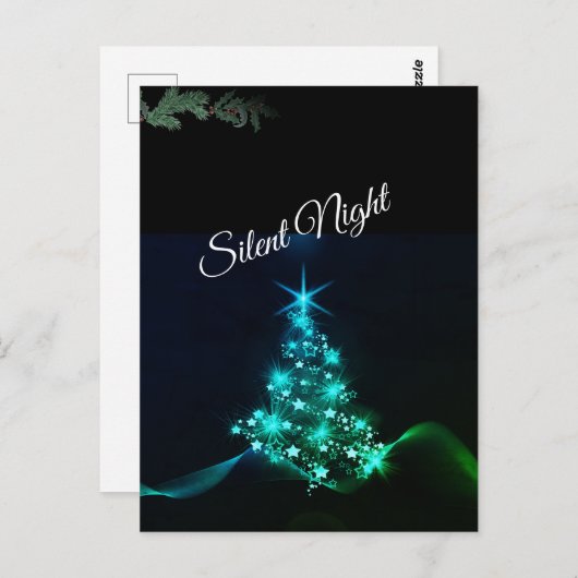 Carte Postale 'Silent Night' Estrellas Azules (Devant / Derrière)