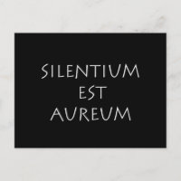 Silgentium est aureum