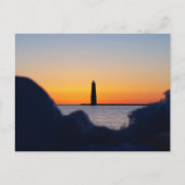 Carte Postale Silhoette de Frankfort Light Icy (Devant)