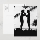 Carte Postale Silhouette, 1940 (Devant / Derrière)