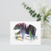 Carte Postale silhouette Abstraite de l'ours polaire (Debout devant)