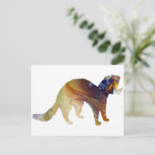 Carte Postale Silhouette Abstraite du vison (Debout devant)