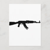 Carte Postale Silhouette AK-47 (Devant)