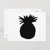 Carte Postale Silhouette ananas (Devant / Derrière)