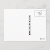 Carte Postale silhouette arc-en-ciel (Dos)