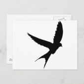 Carte Postale Silhouette avale (Devant / Derrière)