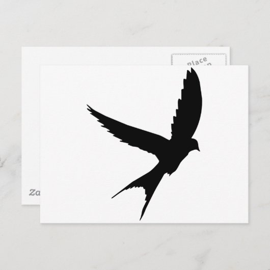 Carte Postale Silhouette avale (Devant / Derrière)