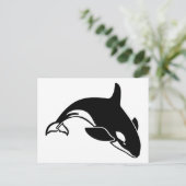 Carte Postale Silhouette baleine (Debout devant)