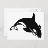 Carte Postale Silhouette baleine (Devant / Derrière)