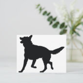 Carte Postale Silhouette berger allemand (Debout devant)