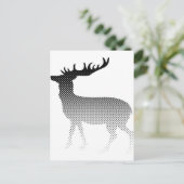 Carte Postale Silhouette classique de cerfs (Debout devant)