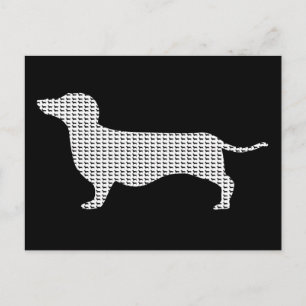 Carte Postale Silhouette Dachshund De Nombreux