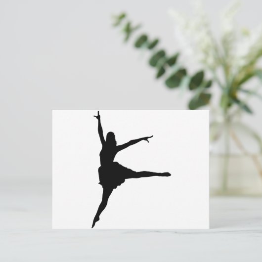 Carte Postale Silhouette danseuse (Debout devant)